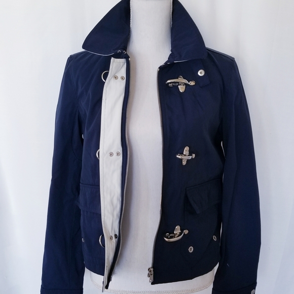 EUC Vintage Ralph Lauren Navy Buckle Jacket Med - Picture 3 of 8